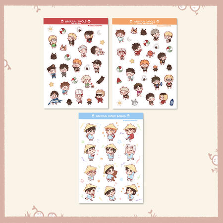 Haikyuu Smols Sticker Sheets