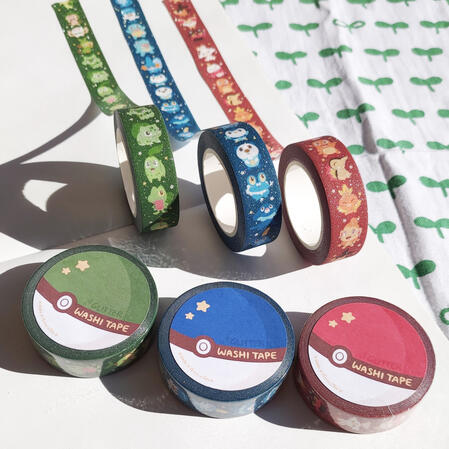 Pokem0n Starters Washi Tapes
